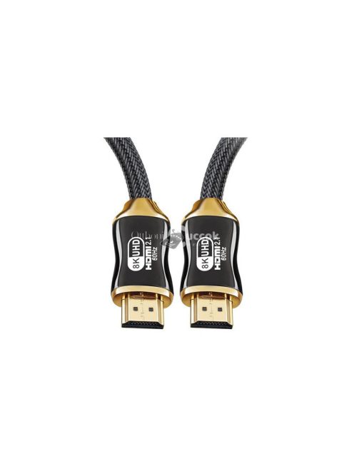 HDMI 2.1 videó kábel Ultra High Speed 8K 60Hz 4K 120Hz HQ arany 1.5m