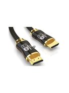 HDMI 2.1 videó kábel Ultra High Speed 8K 60Hz 4K 120Hz HQ arany 1.5m