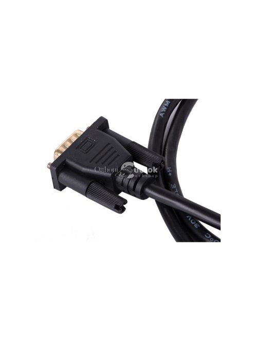 VGA - HDMI kábel arany csatlakozóval, Full HD D-sub kábellel