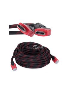   HDMI 1.4 kábel 10m réz 48 bit 3D UHD - Nagysebességű HDMI kábel 10 méteres hosszban.