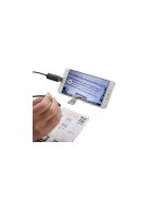 Vizsgálókamera Androidhoz és PC-hez USB csatlakozással, 10m hosszú vezetékkel és LED világítással