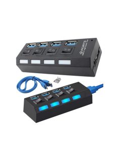 USB port elosztó 4 portos USB 3.0 támogatással