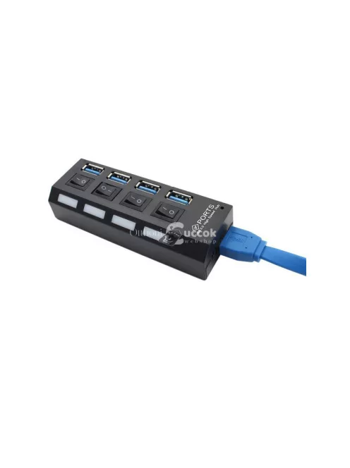 USB port elosztó 4 portos USB 3.0 támogatással