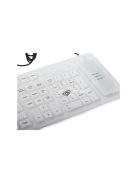 Szilikon billentyűzet fehér USB numerikus - számítógép kiegészítő - számológép - irodai eszköz