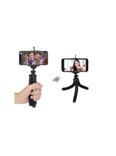   Rugalmas telefon tartó állvány - selfie bot, okostelefon tartó, tripod stand, telefon rögzítő, flexibilis telefon tartó