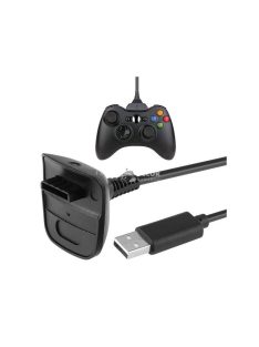   Xbox 360 USB Töltőkábel kontrollerhez - játékkábel, Xbox tartozék, töltőkábel padhoz, USB töltőkábel Xbox 360-hoz