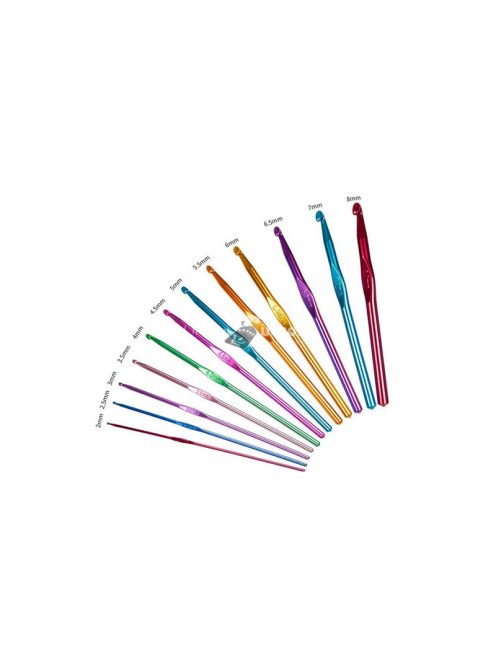 Lyukasztó ütőkészlet 12 darabos, 2 - 8 mm-es lyukasztókkal