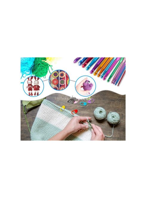 Lyukasztó ütőkészlet 12 darabos, 2 - 8 mm-es lyukasztókkal