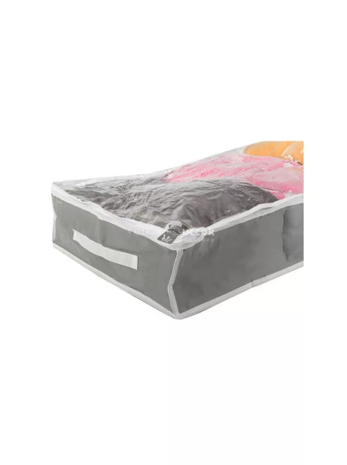 Tárolódoboz ruhás szekrény rendszerező cipőhöz és ágyneműhöz - nagy méret, cipzárral