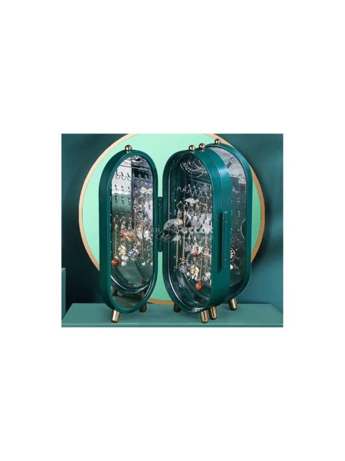 Ékszer tároló doboz tükörrel és kijelzővel