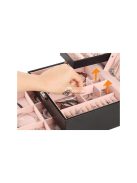 Ékszerdoboz szervező tükörrel - praktikus tárolás, elegáns design, több rekesz