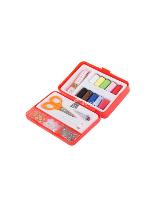 Varrókészlet varró tok tű cérna tűzőgombok - Varrókészlet varrás tűzőgombok cérna varrótű