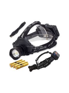   Erősített fényű fejlámpa powerbankkal - Bailong LED fejlámpa Cree XHP70 technológiával