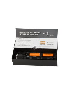   Katonai zseblámpa Cree XHP160 LED-del, erős fényerejű rendőr fáklyával