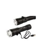 Katonai fényesített vezeték taktikai zseblámpa XHP160 zoom