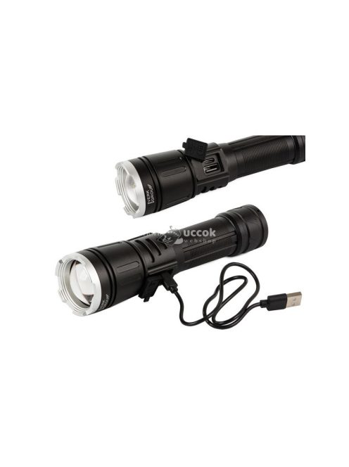 Katonai fényesített vezeték taktikai zseblámpa XHP160 zoom