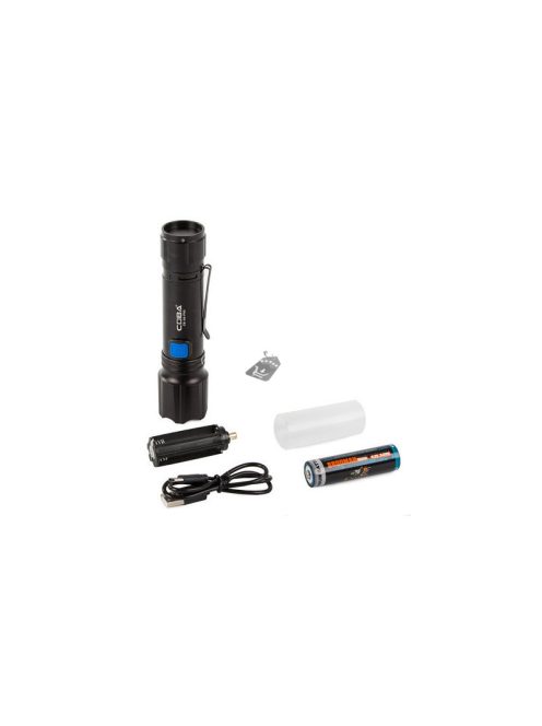 Katonai taktikai zseblámpa zoom funkcióval xhp50 LED-del