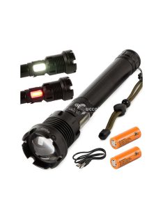   Taktikai zseblámpa vészhelyzeti fény xhp160 cob erősített - Bailong led