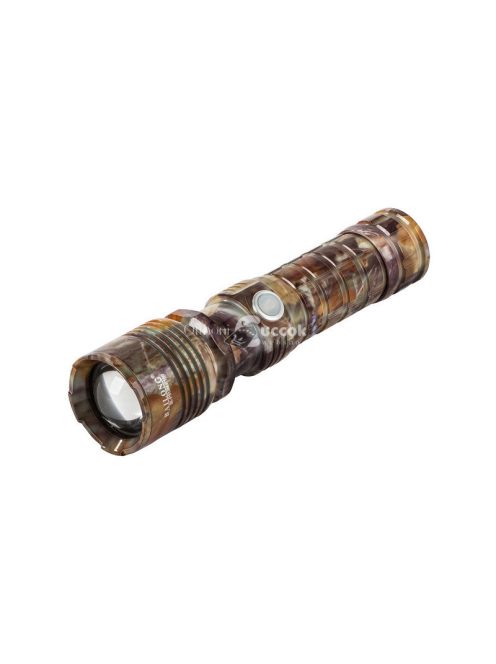 Világító távcső, USB feltöltés, taktikai zseblámpa, erős fényű, zoomolható Cree LED xhp160 diódával