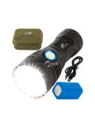 Taktikai zseblámpa Bailong Cree COB LED XHP90 erős fényű - outdoor, túrázás, camping, vészhelyzet