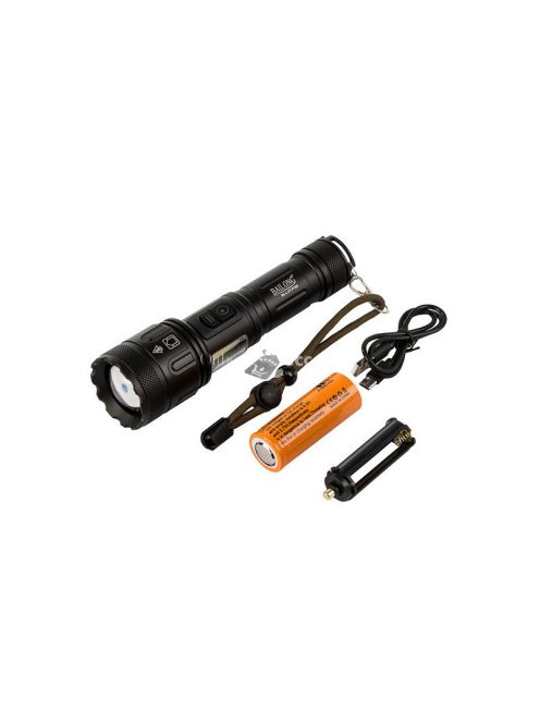 Taktikai zseblámpa nagy teljesítményű Cree LED-del és COB technológiával