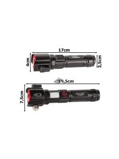 Katonai élet zseblámpás bicska zoom 2 az 1-ben