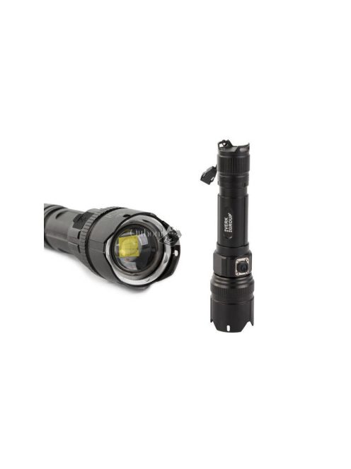 Taktikai zseblámpa Bailong LED XHP99 zoom funkcióval - erős fényű, hordozható világítás