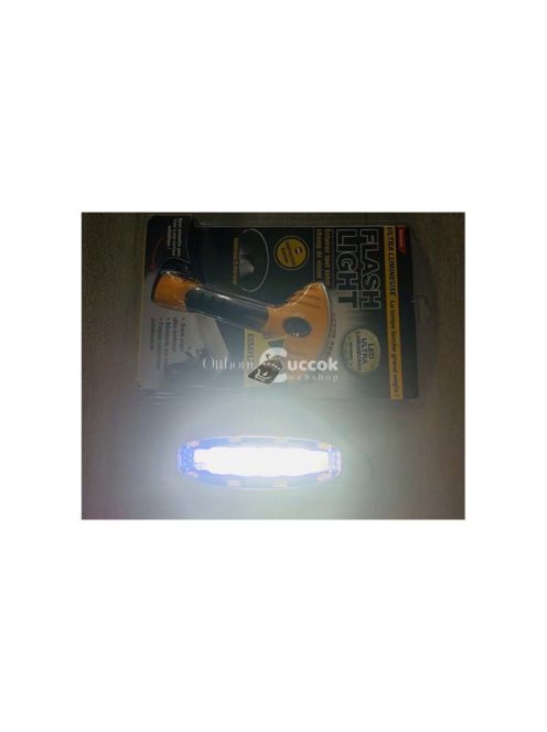 Széles látószögű LED zseblámpa 180 fokos forgatható fejjel és erős mágnessel