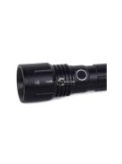 Taktikai zseblámpa erős zoom Cree XHP50 LED-del - Vadász, túrázó, outdoor, táborozó, biztonság, túlélő felszerelés