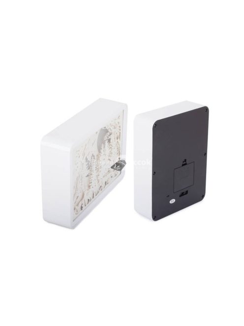 Éjjeli lámpa 3D színek RGB LED távirányító érintés - Magyarul: Színes éjjeli lámpa távirányítóval