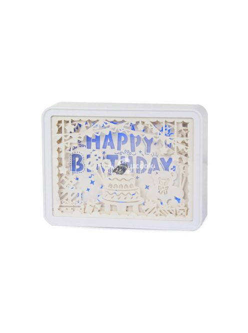 Éjjeli lámpa 3D színek RGB LED távirányító érintés - Magyarul: Színes éjjeli lámpa távirányítóval