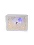 Éjjeli lámpa 3D színek RGB LED távirányító érintés - Magyarul: Színes éjjeli lámpa távirányítóval