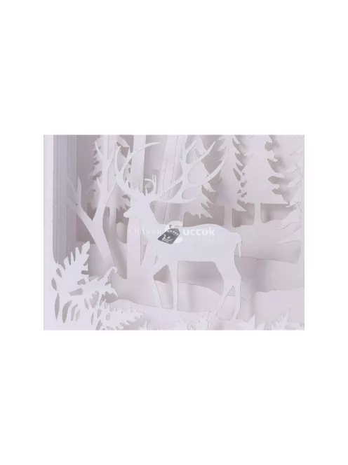 Papír kivágásos éjszakai fény 3D USB - gyerekszoba dekoráció - olcsó - vásárlás - online bolt