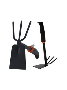   Kertkapa kétfélű lapát karom gereblye kézi ásó növényekhez.