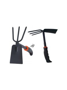   Kertkapa kétfélű lapát karom gereblye kézi ásó növényekhez.