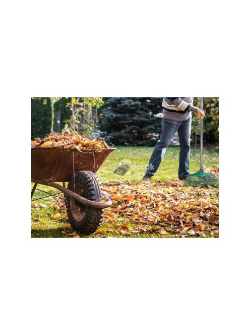 Kertgereblye fű levelek számára könnyű műanyag nyelel alumínium 40cm
