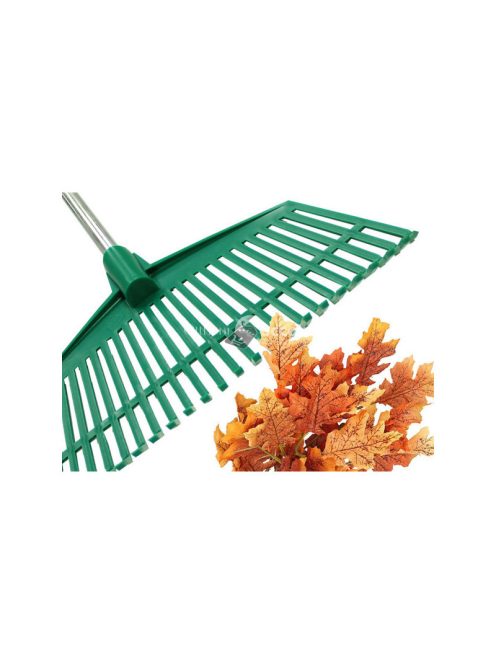 Kertgereblye fű levelek számára könnyű műanyag nyelel alumínium 40cm