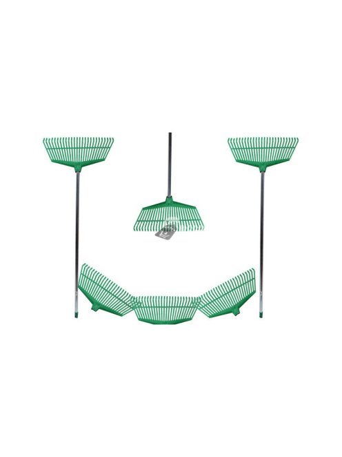 Kertgereblye fű levelek számára könnyű műanyag nyelel alumínium 40cm