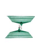 Kertgereblye fű levelek számára könnyű műanyag nyelel alumínium 40cm