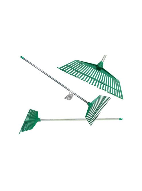 Kertgereblye fű levelek számára könnyű műanyag nyelel alumínium 40cm