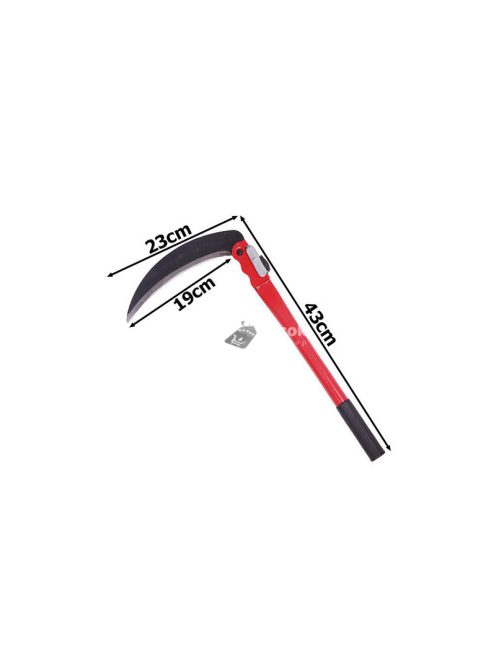 Kaszás összecsukható sarló vágókéz pengével - kerti munkához, gazoláshoz, metszéshez.