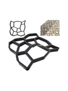 Macskafejes betonkő készítő forma - kerti járólap öntő forma - macskafej mintás járólap forma