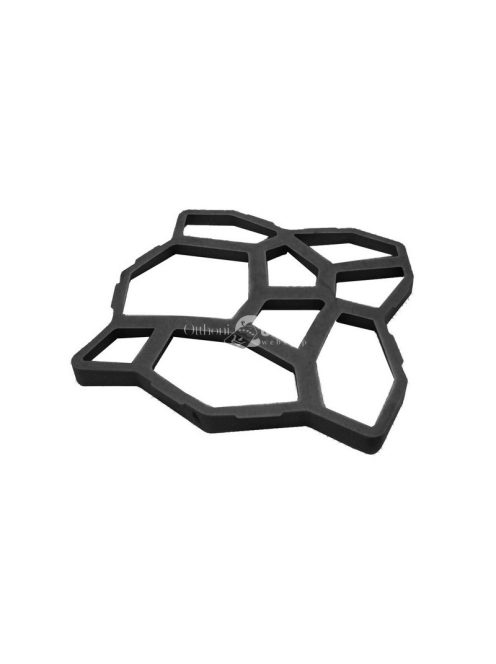 Macskafejes betonkő készítő forma - kerti járólap öntő forma - macskafej mintás járólap forma