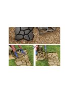 Macskafejes betonkő készítő forma - kerti járólap öntő forma - macskafej mintás járólap forma