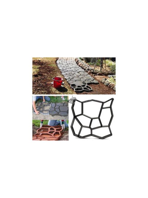 Macskafejes betonkő készítő forma - kerti járólap öntő forma - macskafej mintás járólap forma