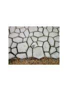 Macskafejes betonkő készítő forma - kerti járólap öntő forma - macskafej mintás járólap forma