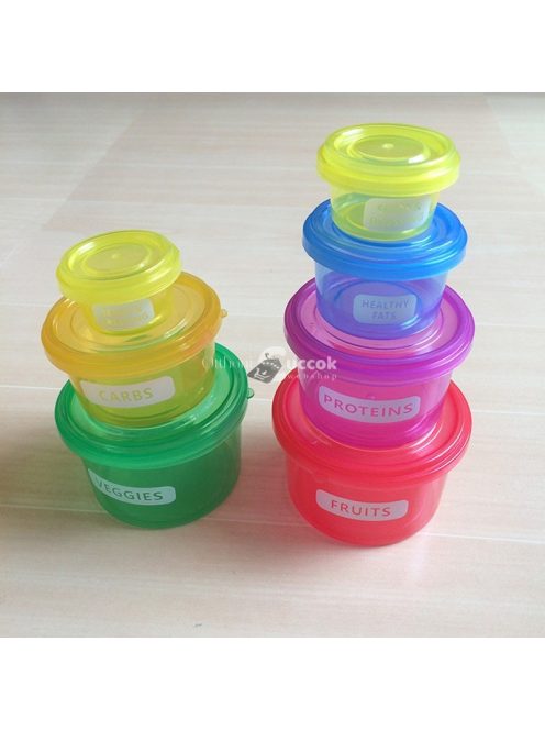 Kalóriabevitelt szabályozó ételtároló szett