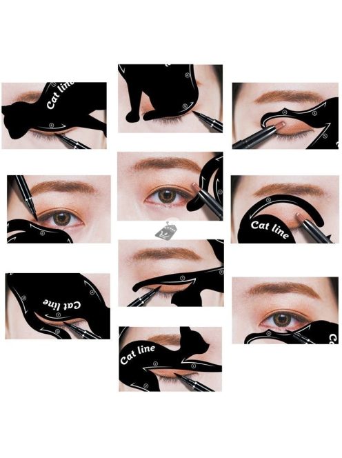 Szemhéj és tusvonal sablon