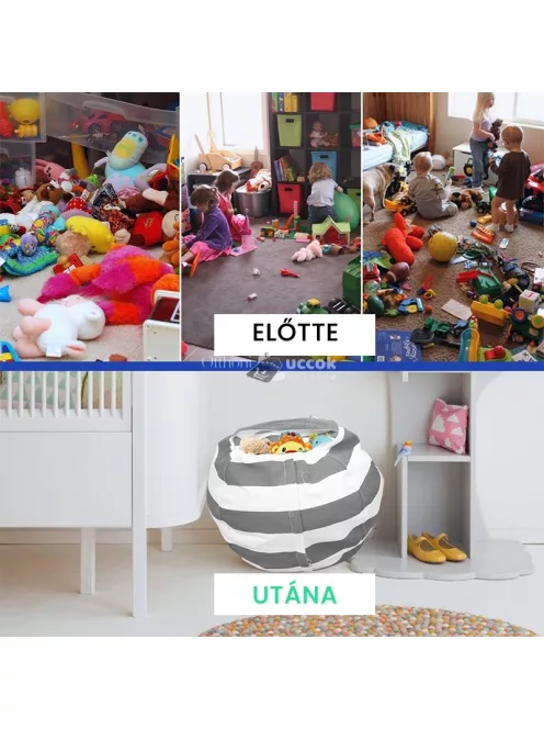 Plüss tároló babzsák