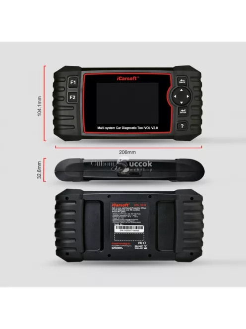 iCarsoft VOL-V20 gyári szintű Saab Volvo OBD 1 OBD 2 diagnosztikai + OBD2 műszer szerviz funkciókkal
